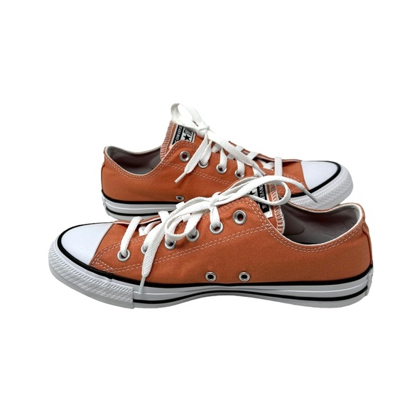 Converse Chuck Taylor Low Top Shoes Skate Peach Canvas Women's Size A02175C-WBP - Picture 6 of 10